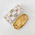 4-Piece Set with Color Box (Large Wave Tray) Gold