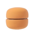 Orange magnetic scarf clip with a matte finish and secure round fastener design - Matte Orange