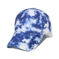 Casquette de baseball tie-dye bleu et blanc avec impression 3D pour hommes et femmes - Tie-Dye Éclaboussure d'Encre Bleu et Blanc