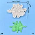 Detail of pinecone and candle silicone mold for Christmas soap and fondant DIY crafts - Pinecone Candle Bauble Style(5#)
