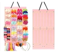 Wand-Organizer aus Filz in Rosa für Kinder-Haarschmuck mit Details zur Aufbewahrung - Stil B / Rosa