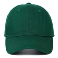 Dettaglio di un cappellino da baseball in twill di cotone verde scuro con visiera curva - Regolabile / Verde