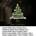 Festive Christmas tree window decal with UV printing and Merry Christmas text decor - Hand-drawn Christmas Tree (SDUV-221)