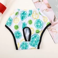 Cute pet sanitary pants with fresh lemon print and elastic waistband for small dogs - Lemon Print