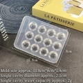 Stampo in silicone a mezza sfera con 12 fori per resina o tavolozza nail art DIY - 131-12 Fori Emisfero