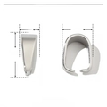 Dettagli dimensionali dei ganci in acciaio inossidabile da 6 mm per gioielli fai da te - 6mm x 2mm / Argento (YE534-1)