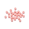 Perle tonde in acrilico colorato con finitura galvanica per gioielli fai-da-te e catenine - 8mm/20pz / Rosa Arancio