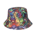 Ethno-Retro-Fischerhut mit buntem psychedelischem Graffiti-Muster für Sonnenschutz - Bunter Abstrakter Graffiti Druck Stil (C)