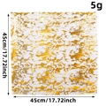 Golden bronzing mesh table runner 45x45cm for festive party table decorations - Square / 1 Pc/Pack / Gold