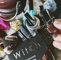 Gothic Haarkamm mit Obsidian Kristallen und Silbermond für den mystischen Brautlook - Obsidian Schwarz 20 Zähne Haarkamm