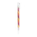 Rainbow gradient gel pen with transparent body and spiral multi-color ink for journaling - Fluorescent Style - Yellow+Purple+Orange