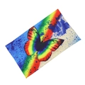 Elastic yoga headband featuring vibrant rainbow butterfly print and paint splash design - 2# Rainbow Butterfly