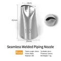 304 stainless steel piping tip model 123 for rose shaped cream icing and cake decorating - 123 (Rose Type)