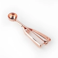 Rose gold 304 stainless steel ice cream scoop with spring-loaded release mechanism - Small (4cm) / Rose Gold