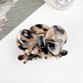 Tortoiseshell acetate bow hair claw clip in leopard pattern for women styling - 6cm / Beige Tortoise Shell