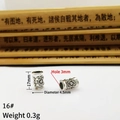 Vintage silver flower beads for DIY jewelry making 7x4.5mm with 3mm hole size - 16# (7mm x 4.5mm, Hole 3mm)