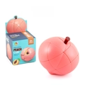 Peach shaped twist cube puzzle toy for kids with display box in pink and orange finish - Peach (FX8812)