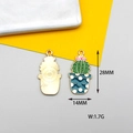 Detailed view of colorful enamel cactus pendants with dimensions 28mm by 14mm - 1# Cactus Ball