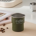 Green 304 stainless steel camping coffee mug with white Coffee and Americano text - Single Cup / Green