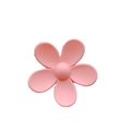 Pinza para el pelo de flor rosa mate en dulce color caramelo para mujeres y niñas - Rosa
