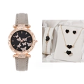 Set Gioielli Cuore / Grigio