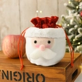 Nueva Bolsa de Manzana con Cordón Papá Noel