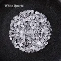 Irregular clear quartz crystal stone beads with pre-drilled holes for DIY jewelry - White Crystal