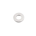 Primer plano de un colgante redondo hueco de acero inoxidable pulido de 20mm para joyas - Color Acero