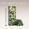 Mahendra White Sage incense sticks in hexagonal gift boxes for home fragrance - White Sage