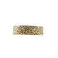 Barrette rectangulaire dorée en alliage minimaliste avec design à surface texturée - Or Rectangulaire à Motifs
