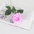 Pink velvet artificial rose on vintage magazine page for wedding floral decoration - Silk Lavender
