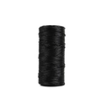 1.5mm flat braided hollow metallic black cord for gift packaging and crafting projects - Black