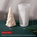 Molde de silicona árbol de Navidad espiral con vela, altura 13,3 cm y capacidad de 145 ml DIY - Árbol de Navidad 1C ZL-222