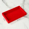 Small Empty Tray Red