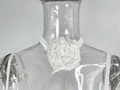 Eleganter weißer Satin-Rosen-Choker mit handgefertigter Blume und elastischem Band - S / 3D Blumen Choker / Weiß