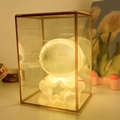 Creative astronaut LED night light gift box set featuring a warm star and heart cutout - Astronaut # Silver Star / Gift Box Version