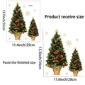 Detailed size specifications for Christmas tree wall stickers JDT-A41 with dimensions - JDT-A41 Christmas Tree