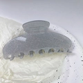Y2K grey glitter hair claw clip with celestial starry effect for trendy women styling - 10# Grey Glitter