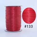 Vibrant red Korean wax cord roll for DIY jewelry braiding, high texture #133 - 133 China Red / 1.0mm 160m