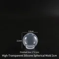 Hochtransparente 20mm Silikonform für Harzkugeln und DIY-Schmuckherstellung im Kugelformat - 2cm