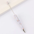 DIY Perlenstift mit Blumenmuster und lila Basis für kreative Schreibwaren - 7# Muster (Rosa-Lila Blumig)