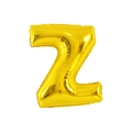 Golden letter Z aluminum foil balloon for birthday party and wedding decorations - 32' Gold Chubby Letter Aluminum Foil Balloon (z)