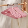 Pink non-slip seamless coat hanger made of thick solid manganese steel for storage - 70g Extra Thick Dipped Style / Sakura Pink