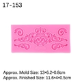 Molde de silicona rosa para fondant con relieve de vid vintage para decorar pasteles - US 5 / Rosa