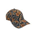 Fashion baseball cap with orange and black camouflage digital print pattern - One Size Adjustable / 15# (Retro Abstract Print)