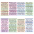 Creative Small Talk Stickers vintage quotes paper for DIY journal scrapbooking projects - Macaron Color 8 Sheets/Set