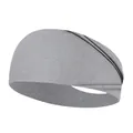 Cinta elástica gris para pelo deportiva para yoga y running con tejido transpirable y suave - Gris Plata