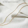 Dikke gouden schakelketting van roestvrij staal met klassiek rond O-ring schakelontwerp - Dikke Schakelketting (60cm) / Goud