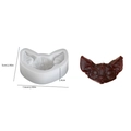 Gothic 3D cat head resin mold for aromatherapy candles with size measurements - Bat Cat