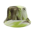 Bob à motif tie-dye camouflage avec graffiti fluo et coutures renforcées pour le soleil - M(56-58cm) / Graffiti Vert Camouflage